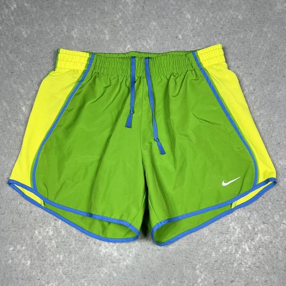 Nike Pants - Nike Dri Fit Running Shorts Women’s XS Green Yellow Training Activewear